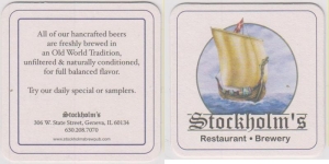 beer coaster from Stockyard Brewing Co ( IL-STK-2 )