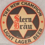 beer coaster from Star Union Brewing Co. ( IL-STP-1 )