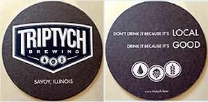 beer coaster from Turner Haus Brewery ( IL-TRIP-2 )