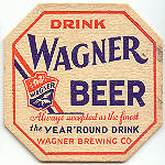 beer coaster from Wagner, George, Atlantic Brewery ( IL-WAG-3 )