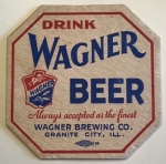 beer coaster from Wagner, George, Atlantic Brewery ( IL-WAG-4 )