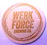 beer coaster from West Hammond Brewing Co. ( IL-WERK-1A )