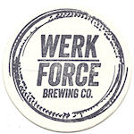 beer coaster from West Hammond Brewing Co. ( IL-WERK-1B )