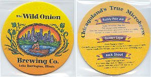 beer coaster from Will County Brewing Company ( IL-WILD-1 )