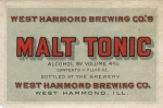 beer label from West Side Brewery Co. ( IL-HAMO-LAB-5 )