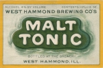 beer label from West Side Brewery Co. ( IL-HAMO-LAB-6 )