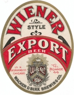 beer label from Wagner Brewing Co ( IL-WALK-LAB-5 )