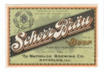 beer label from Weeghman Park Restaurant Brewery  ( IL-WATE-LAB-2 )