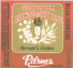 beer label from Woodstock Brewing and Bottling Co. ( IL-WOOD-LAB-4 )