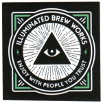 beer sticker from Imperial Oak Brewing  ( IL-ILLU-STI-1 )