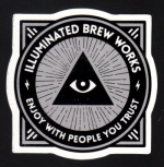 beer sticker from Imperial Oak Brewing  ( IL-ILLU-STI-2 )