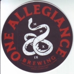 beer sticker from One Lake Brewing ( IL-ONEA-STI-1 )