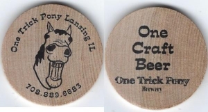 beer token/coin from Only Child Brewing  ( IL-OTP-TOK-1 )