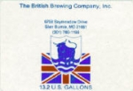 beer label from Brookeville Beer Farm ( MD-BRIT-LAB-3 )