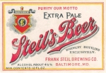 beer label from Franklins Brewery ( MD-FRAN-LAB-2 )