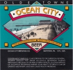 beer label from Ocean City Brewing Co.  ( MD-OCT-LAB-2 )