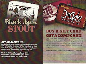 beer coaster from DuClaw Brewing Company ( MD-DUC-51A )