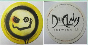 beer coaster from DuClaw Brewing Company ( MD-DUC-52 )