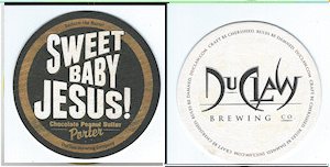 beer coaster from DuClaw Brewing Company ( MD-DUC-53A )