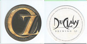 beer coaster from DuClaw Brewing Company ( MD-DUC-53B )
