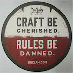 beer coaster from DuClaw Brewing Company ( MD-DUC-54 )