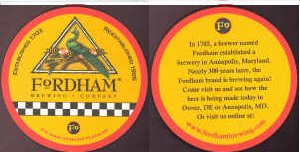 beer coaster from Fort Pitt ( MD-FORD-7 )
