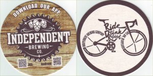beer coaster from Inverness Brewing ( MD-INDE-4 )