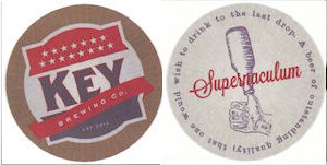 beer coaster from Liquidity Aleworks ( MD-KEY-1 )