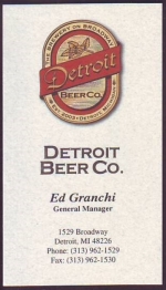 beer business card and similar from Detroit Brew Factory ( MI-DETR-BIZ-1 )