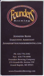 beer business card and similar from Four Keys Brewing ( MI-FOU-BIZ-1 )