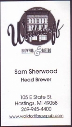 beer business card and similar from Walton Sechs Beer Co ( MI-WALL-BIZ-2 )