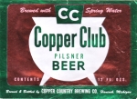 beer label from Copper Hop Brewing Co ( MI-COPP-LAB-1 )