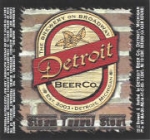 beer label from Detroit Brew Factory ( MI-DETR-LAB-2 )