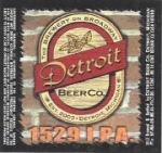 beer label from Detroit Brew Factory ( MI-DETR-LAB-3 )