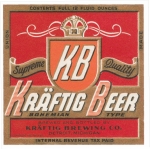 beer label from Kraftbrau Brewery Inc ( MI-KRAF-LAB-1 )