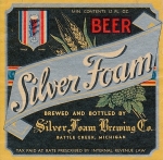 beer label from Silver Harbor Brewing Company ( MI-SILV-LAB-3 )