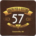 beer coaster from 707 Winery and Brewery ( MI-57BB-1 )