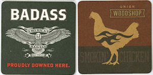 beer coaster from American Brewing (Products, Beverage) Company (of Michigan) ( MI-BADA-1 )