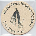 beer coaster from Brass Ring Brewing Co.  ( MI-BOYN-1 )