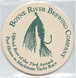 beer coaster from Brass Ring Brewing Co.  ( MI-BOYN-2 )