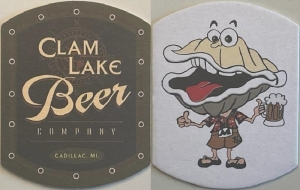 beer coaster from Cognition Brewing Co. ( MI-CLAM-4 )