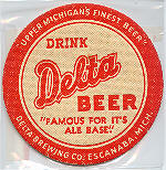 beer coaster from Detroit Beer Co. ( MI-DELT-1 )