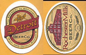 beer coaster from Detroit Brew Factory ( MI-DETR-1 )