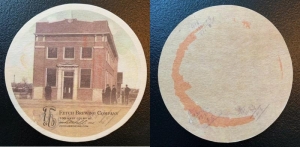 beer coaster from Fieldstone Brewing Co ( MI-FETC-1 )