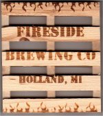 beer coaster from Five Shores Brewing ( MI-FISI-1 )