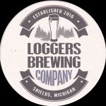 beer coaster from Lookingglass Brewery ( MI-LOGR-1 )