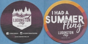 beer coaster from Lynchpin Beer Co. ( MI-LUDB-4 )