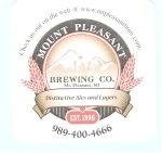 beer coaster from Mountain Town Station (Mountain Town Brewing Co.) ( MI-MTPL-1 )