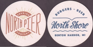 beer coaster from Northern Oak Brewery ( MI-NOPI-3 )