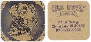 beer coaster from Old Detroit Brewing Co ( MI-OLDB-3 )